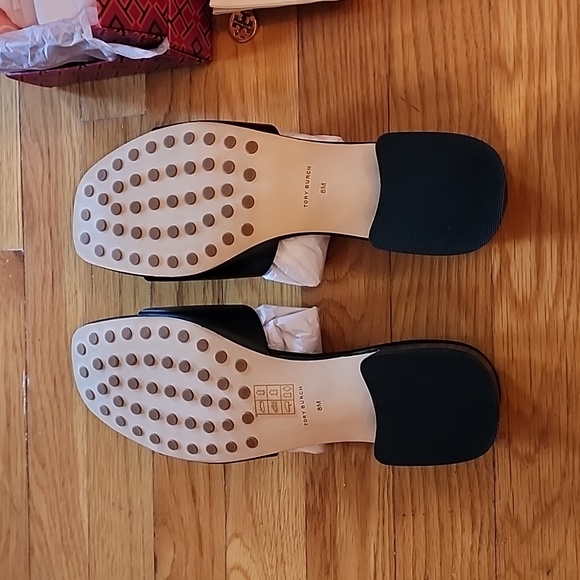 NIB Tory Burch Miller Bombay Slides, black, size 8 - Picture 3 of 4